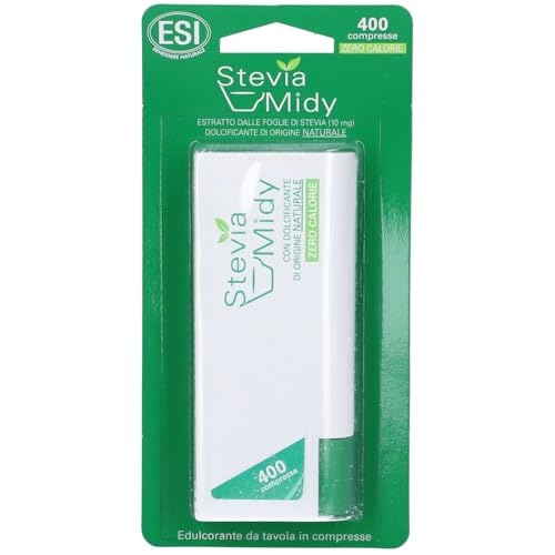 ESI Stevia Midy | Natural Sweetener | No-Calorie | From The B-leaf Extract | 400 Tablets