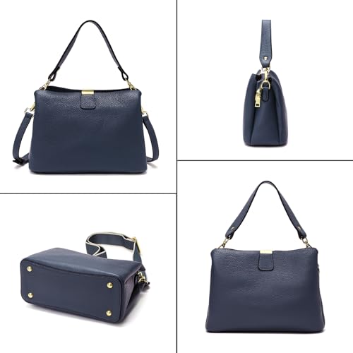 Small Women Soft Genuine Leather Shoulder Bag Crossbody Purses for Lady Bucket Handbag3