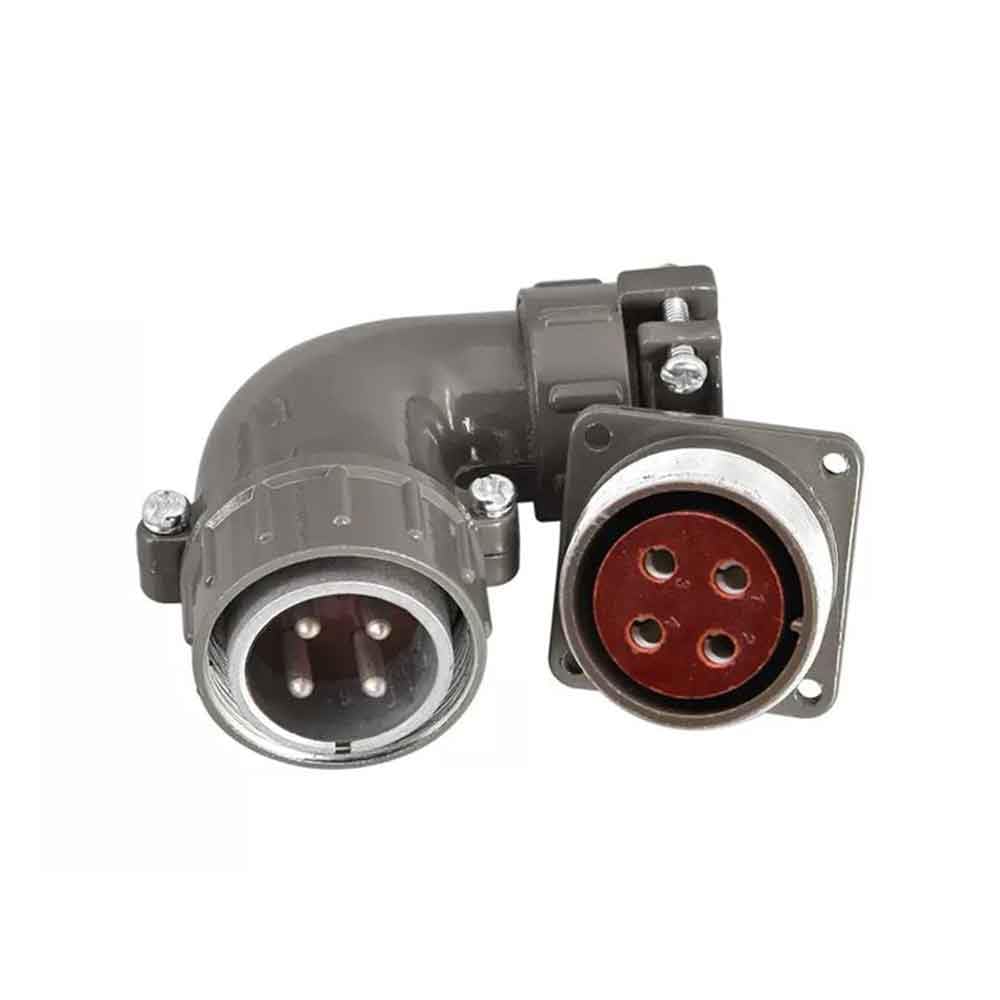 P32 4 Pin Male Plug and Female Socket Right Angle Reverse Set P32J1S Pin + P32K1A Socket