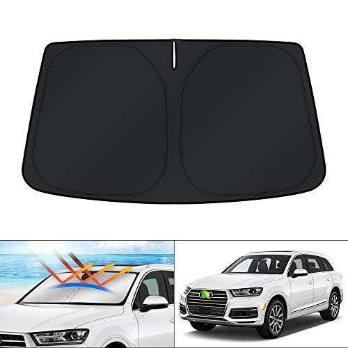 KUST Windshield Sun Shade for Audi Q7 SUV Accessories 2016-2026 Sunshade Sun Visor Protector Blocks...