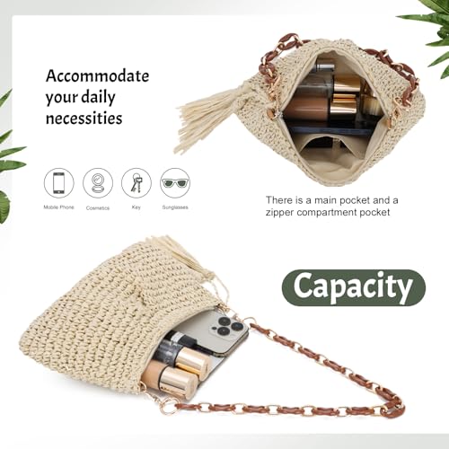 Emprier Straw Woven Shoulder Bags for Women Tote Handbags Summer Beach Purse4