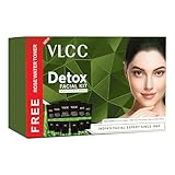 VLCC Facial Kit - Includes 7 Skin Care Products with Activated Bamboo Charcoal - Face Wash, Serum and Face Scrub with Salicylic Acid - 7 pc