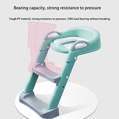 Toilet Trainingszitje, Met Stapruk, Opvouwbare Kinderen Toilettraining Toilet, Geschikt For Jongens En Meisjes… - Afbeelding 8