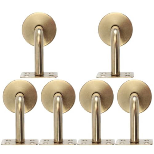 Soportes de pasamanos decorativos dorados Mobestech para renovar las escaleras del hogar