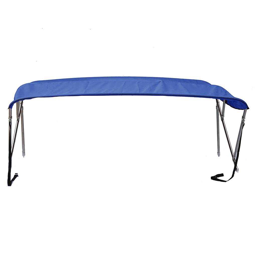 SBU Royal Blue Stainless Steel 3-Bow Bimini Top Compatible for SeaDoo Challenger 180 for Model Years 2005-2012