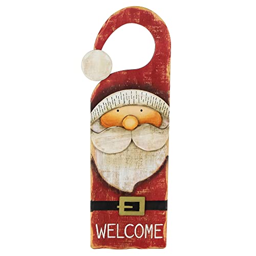 Northlight Santa Claus Welcome Christmas Door Knob Hanger, 14