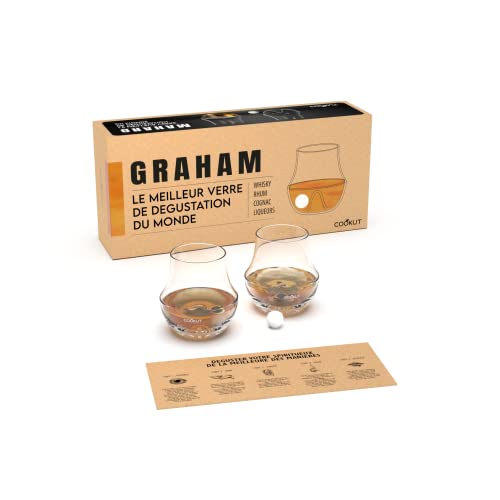 COOKUT - Set de regalo de 2 copas de licor - La copa con mejor sabor del mundo - Revela la sutileza, riqueza y complejidad de tus bebidas espirituosas con carácter