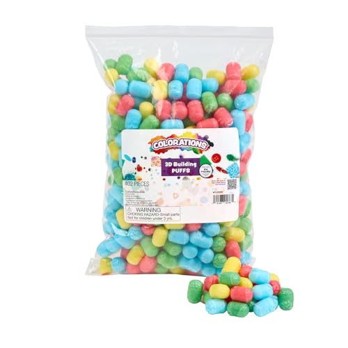 Puffs de construction 3D Colorations de 402 pièces pour loisirs créatifs