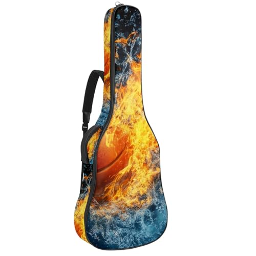 Housse guitare acoustique étanche en tissu Oxford avec poches