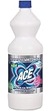 Ace Ultra Laundry Bleach for Whites 1L – Powerful Stain Remover for White Clothes, Fabric Whitener for Washing Machines & Hand Wash