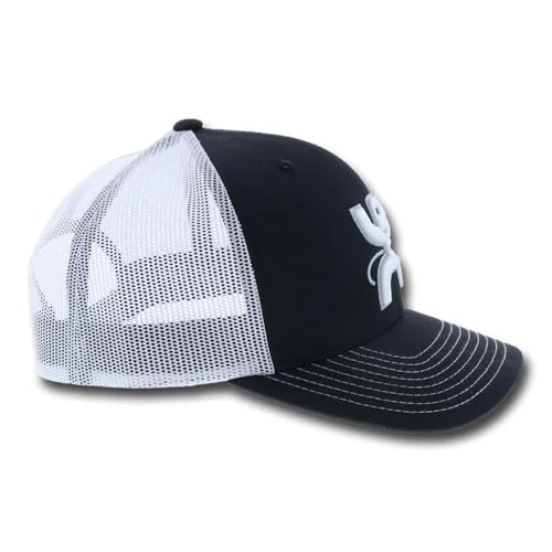 Image of HOOEY Arc Trucker Hat for Men - Adjustable Snapback Baseball Cap - Western Work Hat for Welders Structured 6 Panel