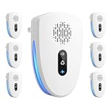 6 Packs Ultrasonic Pest Control Repeller,Upgraded Spider Repellent Indoor for Mosquito, Mice, Spider, Ant,Ultrasonic Plug in Mouse Repeller for Rodent,Roach,Bugs,Fly,Rat,3 Mode Switching House D1