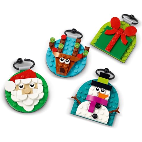 LEGO Christmas Ornament Selection, Building Toy with 4 Hanging Decorations incl. Santa - Image 2