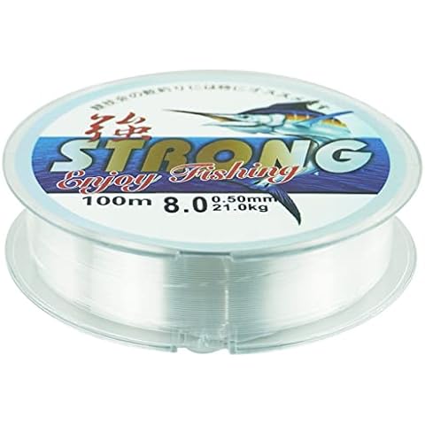 100m Monofilament Clear Nylon Fishing Line Cover