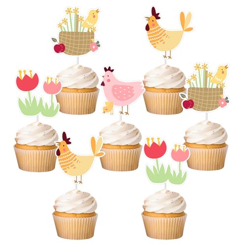 Décoration cupcake animaux de la ferme pour un anniversaire enfant réussi