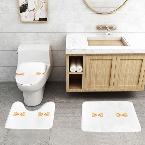Tapis de bain antidérapant de qualité supérieure WHJDPP au design rectangulaire imprimé - 4