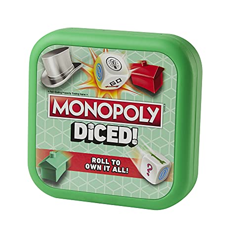 Monopoly Diced Game, Easy To Learn Game, Quick Game, Portable Travel Board Game, Fast Game For Kids Ages 8 And Up #TOP1