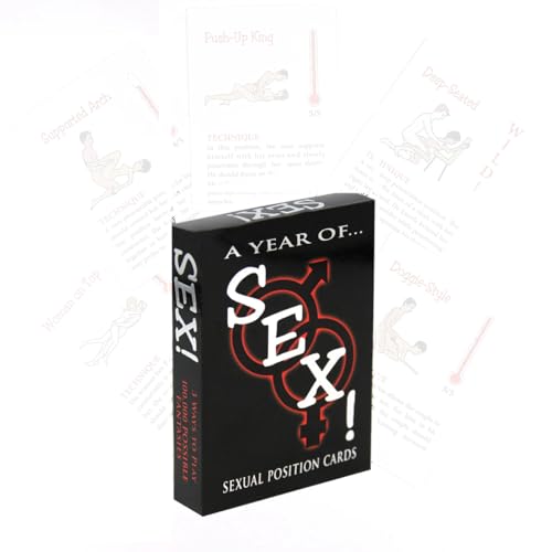AJOHBM Juegos de Cartas 50 Cartas Regalo para Jugadores Tarde de Poker Juegos de Mujeres Regalos Cartas para Magia rol con Fiesta-S0624M