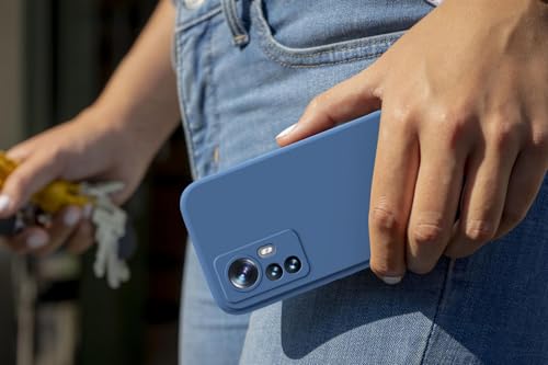 MyGadget Case for Xiaomi 12 | 12x - Cover Ultra Thin TPU - Soft Touch Rubber & Anti-Scratch Shell - Flexible Silicone - Matte Dark Blue - Image 5
