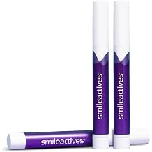 Smileactives Teeth Whitening Pen, Stain Remover Gel, Ultra Mint Flavor, 3Pk
