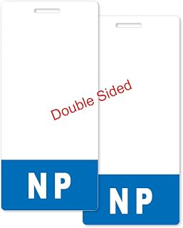 Badge Buddy for NP Nurse Practitioner ID Card – Vertical Hospital Role Identifier Card – Durable Backer for Quick Staff Identification in Clinics, ER & Healthcare Facilities