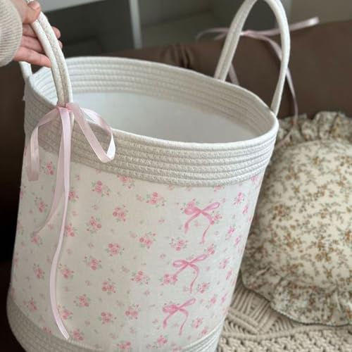 Panier de rangement à nœuds grand format pour linge et vêtements - 5