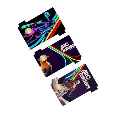 Arc Game Card Skin Sticker for Credit Debit Card Skin Adhesive Waterproof UV Resistant Decal Sticker 3 Piece Set (A, Small Window)