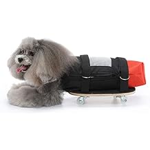 Fockety Dog Walking Scooter, Breathable Oxford Fabric Pet Drag Bag Scooter Stable Pet Wheelchair for Old Disabled Dogs, Pet Scooter Wheelchair LSuitable for 6.59kg/14.319.8lb