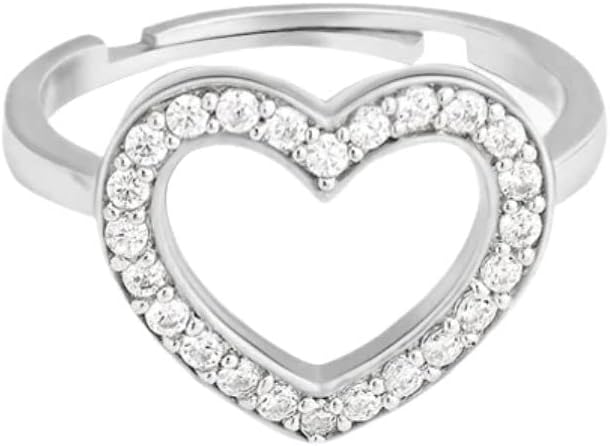 Choose Your Gemstone Crystal Adjustable Ring Sterling Silver Round Shape Beautiful Engagement Ring Everyday Jewelry Wedding Jewelry Handmade Gifts for Wife US Size 4 to 8