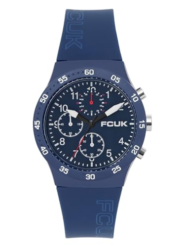 FCUK BEAT FW25 Unisex Analog Watch with Blue Case & Matt Blue Dial - FC184U