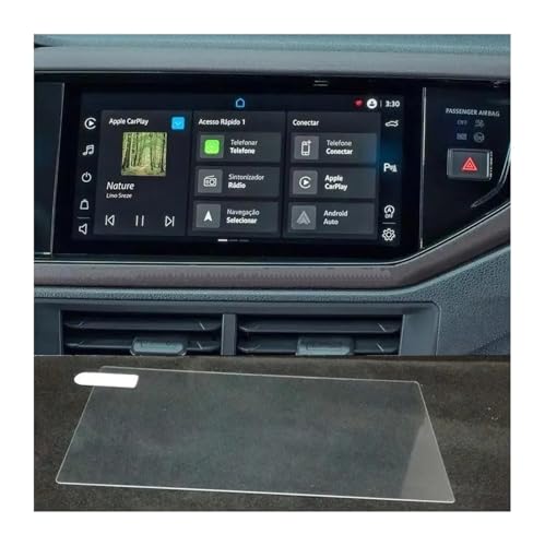 Protection d'écran de navigation contre rayures VW Virtus/Novo 2023, verre 10.1 pouces