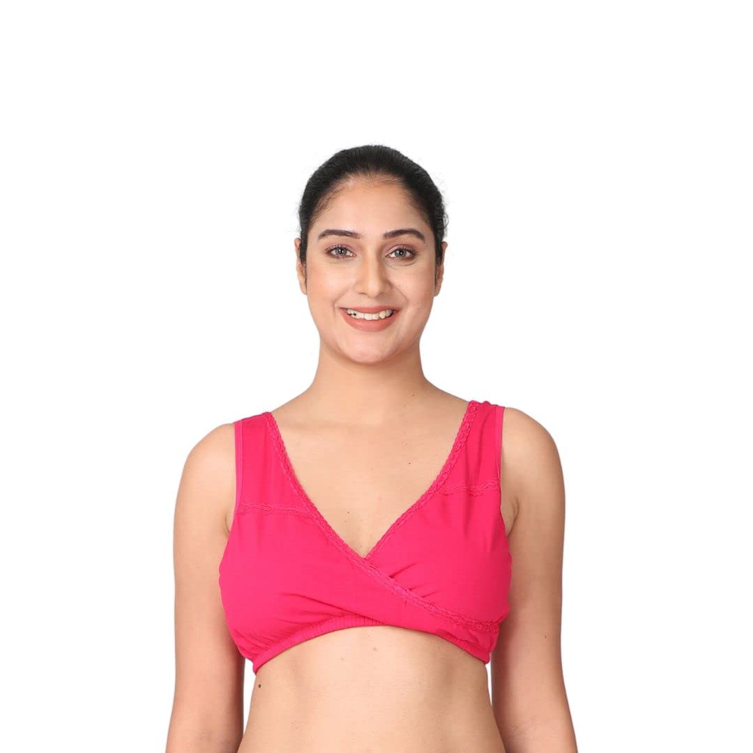 Morph Maternity | Leakproof Sleep Nursing Bra for Feeding Women | Bra for Feeding Moms | Non-Padded Wire | Pull Over Cup f...