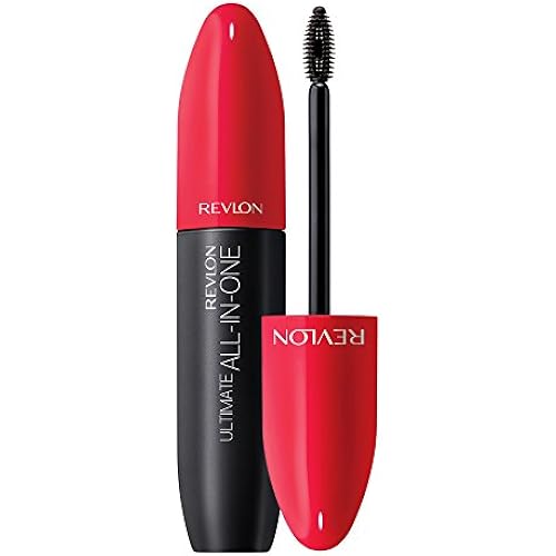 Revlon Mascara, All-in-One Eye Makeup, Volumizing & Lifting Mascara, No Clump, Smudge Proof, Flake Proof, 501 Blackest Black, 0.28 Fl Oz