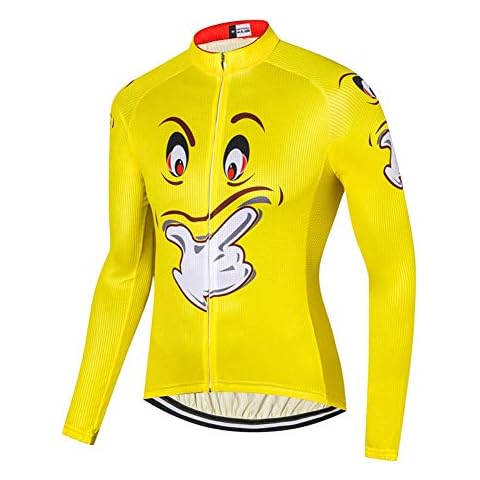 Jersey de Ciclismo de Manga Larga para Hombres con Tema de Dibujos Animados Cover