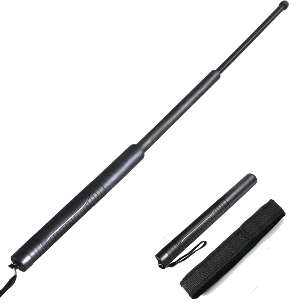 Rod estensibile multifunzionale, nero, con borsa in nylon, maniglia antiscivolo