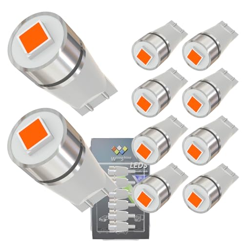 Wiseshine 1.5Watt W5W LED Bulb Red 194 T10 158 168 LED Light Bulb Car Automotive Camper Landscape Truck RV Interior Bulbs for Dome Door Footlights Light Non Polarity DC 12V-24V(Pack 10)