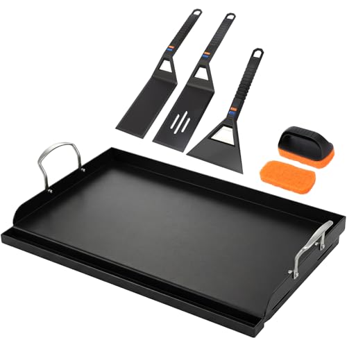 Plaque de cuisson universelle fonte pré-enduite grand format - 2