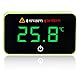 tlidfgeo Aquarium Thermometer, Tank Thermometer, Wasserthermometer, Kleben-On Mini Fischbecken Zubehör, Kabelloses Digital Temperatursensor, Geeignet für Süßwasser Meeresaquarien Reptilien