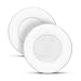 BRAINWAVZ XL Large Replacement Memory Foam Earpads - Suitable for Many Other Large Over The Ear Headphones - Sennheiser, AKG, HifiMan, ATH, Philips, Fostex, Sony (White)