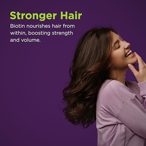 Image of NutriBears Biotin Hair Gummies with Multivitamin, Enhance Growth and Strength, Nourishing Anti-Loss Vitamin Supplement for Thinning, Weak, or Brittle Hair, 60 Gummy Chewables, 2-Pack