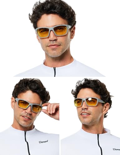 Image of BIRCEN Night Vision Glasses for Driving: Anti Glare TR90 Yellow Glasses