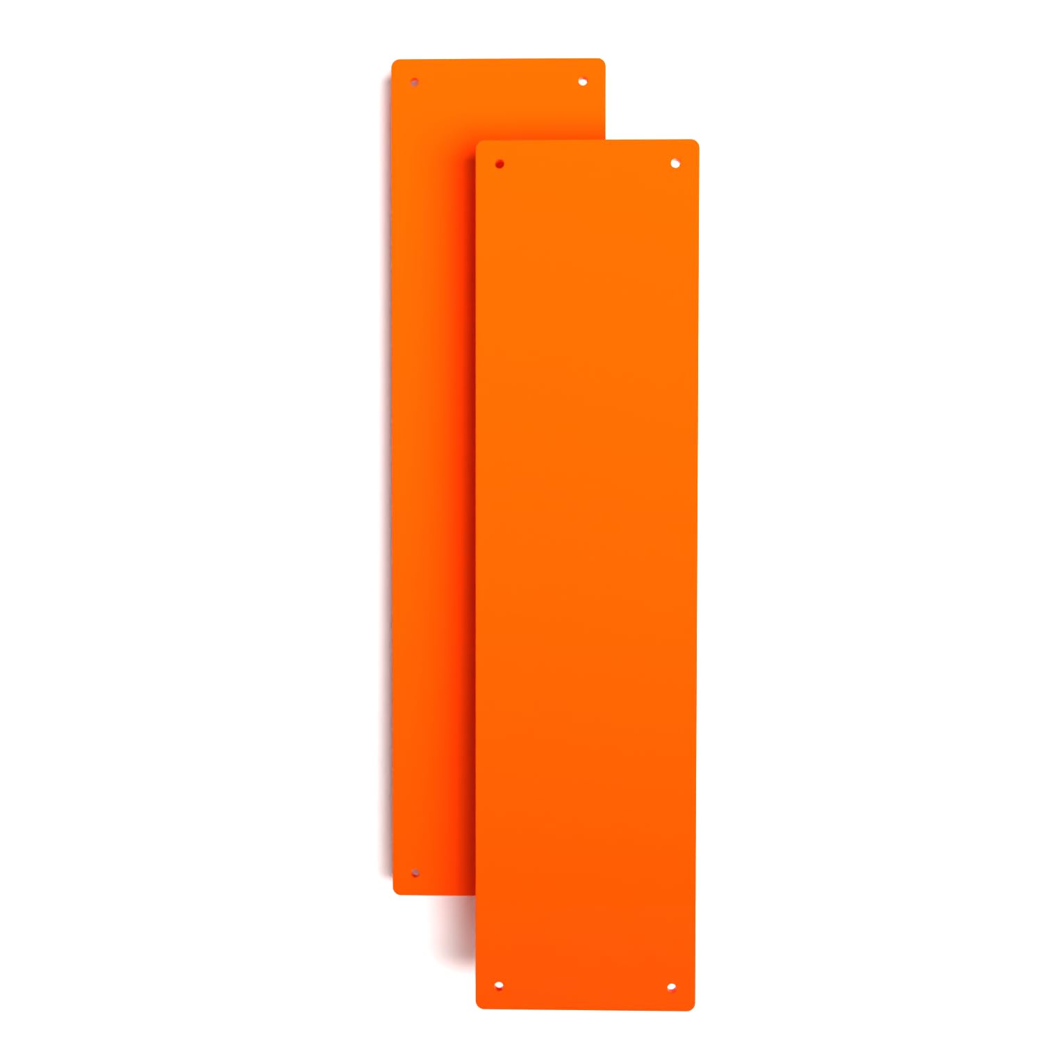 Door Finger Plate with Screws (2, Orange)