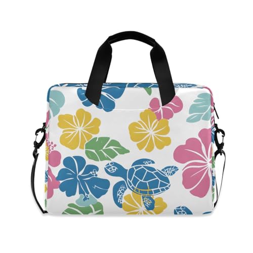 Funda para portátil Hawaiian Hibiscus Seaturtle 13-15.6 in miniatura 1