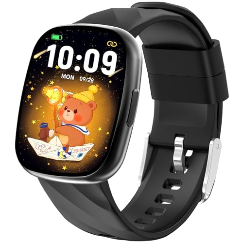 Monitoraggio intelligente della salute: lo smartwatch per bambini registra automaticamente i parametri di salute quotidiani in tempo reale e monitora i modelli di sonno notturno. I genitori possono visualizzare i dati sul sonno dei propri figli tramite l'app companion. La sveglia con vibrazione sveglia delicatamente i bambini senza disturbare gli altri, aiutandoli a stabilire abitudini di sonno sane