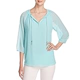 Calvin Klein Women's Peasant Top W/ Chain