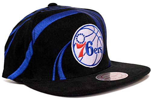 Casquette Philadelphie Sixers Mitchell & Ness Hurricane snapback aux finitions brodées