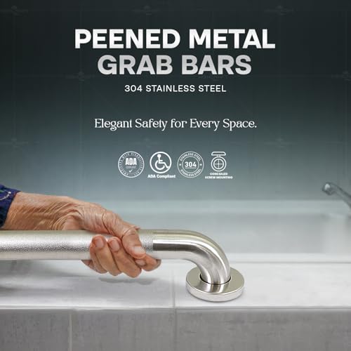 Highcraft Grab Bar for Bathtubs and Showers, Anti Slip Shower Grab Bars for Seniors and Elderly, Safety Bar for Bathroom 36" x 1.5" ADA Compliant Grab Bar, Heavy Duty Stainless Steel Shower Handle by HIGHCRAFT - Image 2