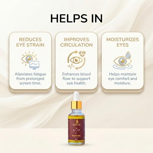 Image of Ved Sanjeevani Eye Care Nabhi Oil for Soothing & Nourishing Tired Eyes with Herbal Oils for Rested Feel, 30 ml