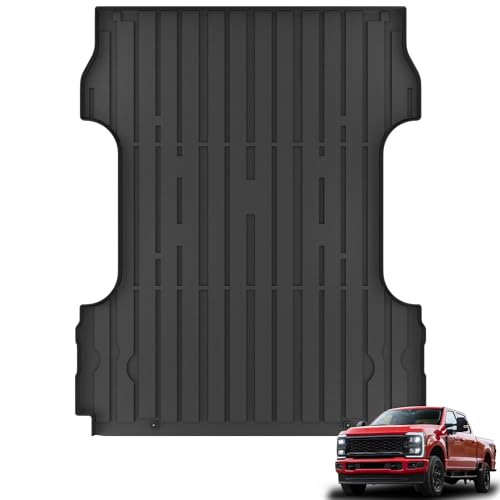 KARPAL Truck Bed Mat for Ford F250/F350/F450 2017-2025 2026 (6.75FT Bed), All Weather TPE Truck Bed Liner Cargo Trunk Accessories for F250/F350/F450