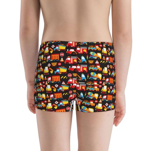 Boys' Cotton Boxer Brief Soft Underwear-Construction Truck3